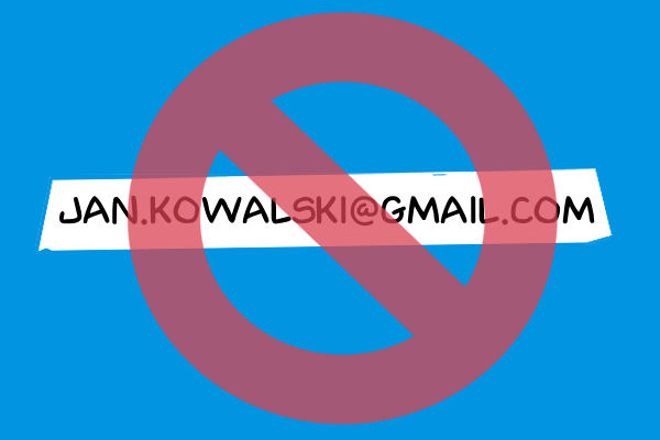 Czy blokować prywatny email / firmow email